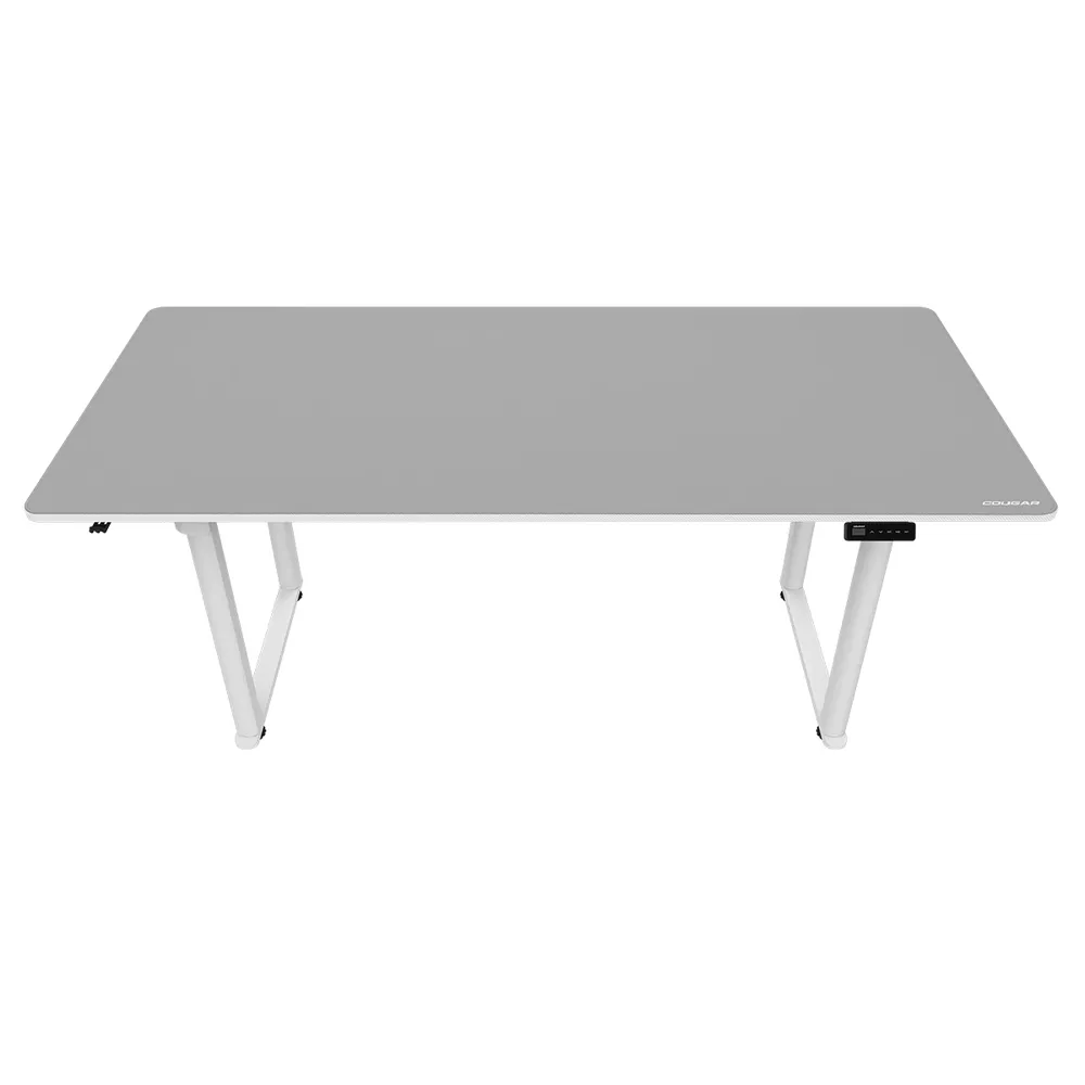Gaming Tisch Cougar 180cm Carbonfaser Weiß mit elektrischer Höhenverstellung