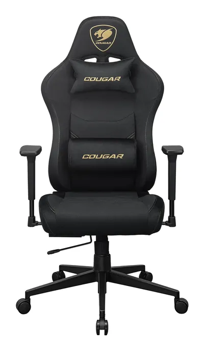 Gaming-Stuhl Cougar Pryme Schwarz Gold 3D Armlehnen 120 kg Tragkraft