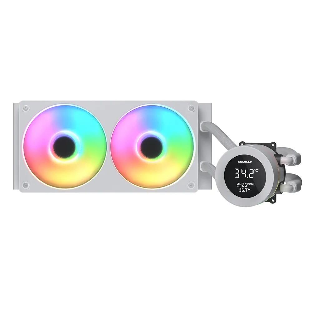 Refrigeración Líquida Cougar CGR-PSDVARGB-W-240 240 mm 2 Ventilatoren ARGB Weiß