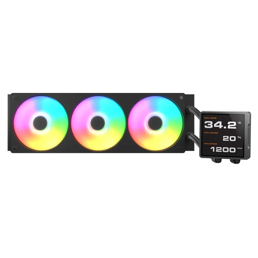 Cougar Poseidon RGB Wasserkühlung 360mm 3 LED-Lüfter PWM-Lüftersteuerung