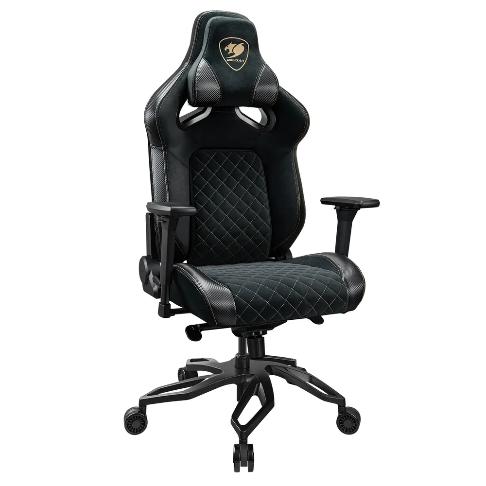 Gaming Stuhl Cougar CGR-T2F-GLB 160 kg Kunstleder Schwarz 4D Armlehnen