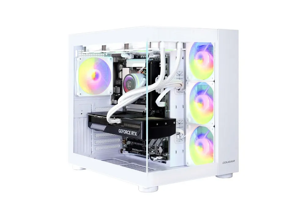 Cougar FV150 WT 7488 Intel Core Ultra 7 265KF RTX 5070Ti 32GB DDR5 1TB SSD Gaming-PC (Intel Core Ultra 7 265KF, RTX 5070Ti, 32 GB RAM, 1000 GB SSD, Wasserkühlung, Windows 11, DDR5 RAM)