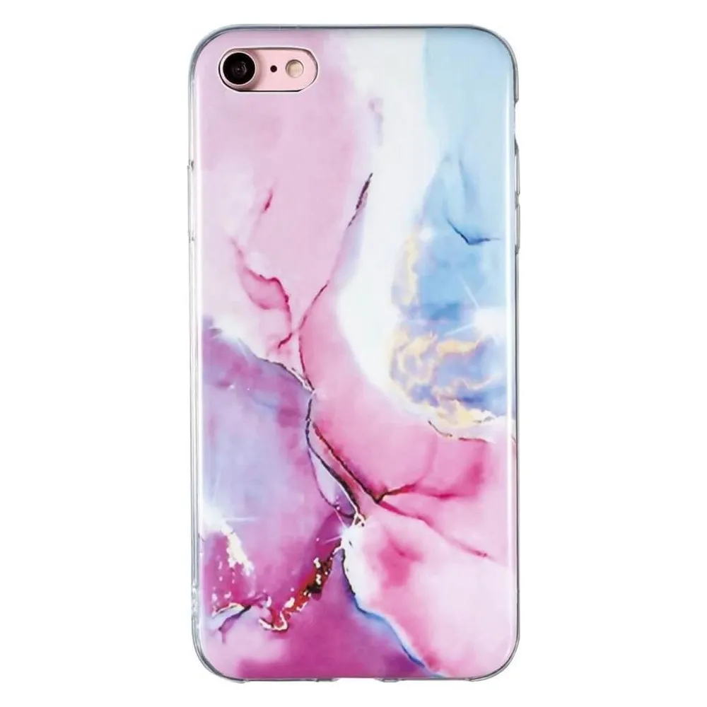 Cover-Discount iPhone SE / 8 / 7 - Silikon Gummi Case Rose Marble
