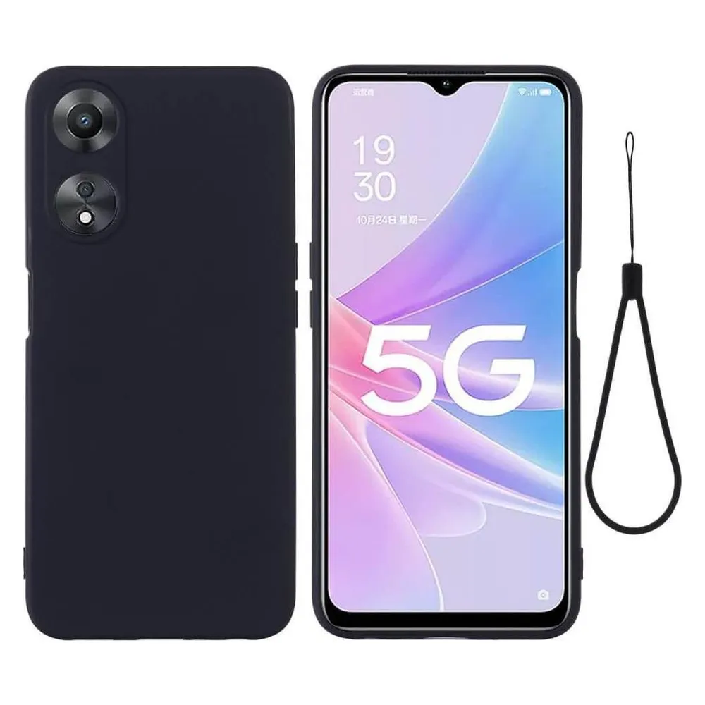 Cover-Discount OPPO A58 5G / A78 5G - Silikon Gummi Hülle schwarz