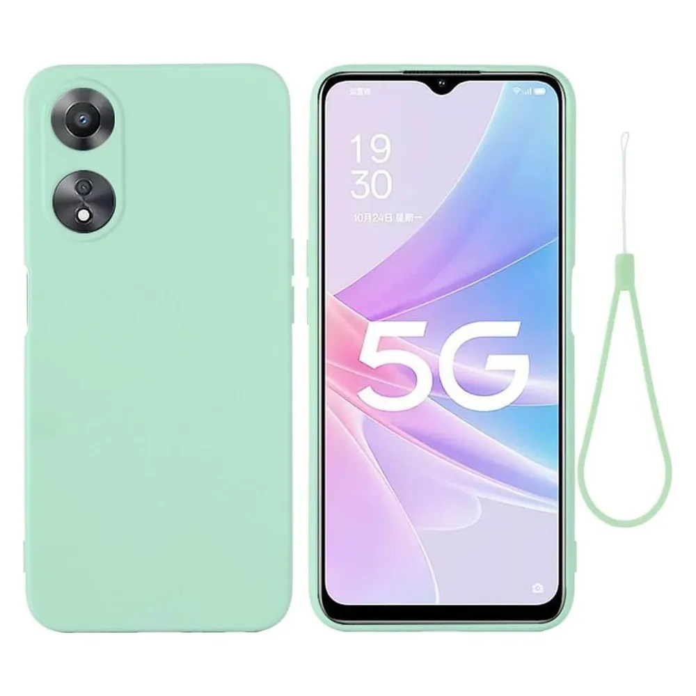 Cover-Discount OPPO A58 5G / A78 5G - Silikon Gummi Hülle grün