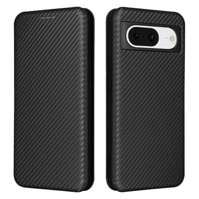 Cover-Discount Google Pixel 8 - Carbon Look Flip Case schwarz