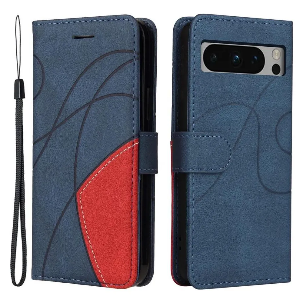Cover-Discount Google Pixel 8 Pro - Dual-color Etui Hülle blau