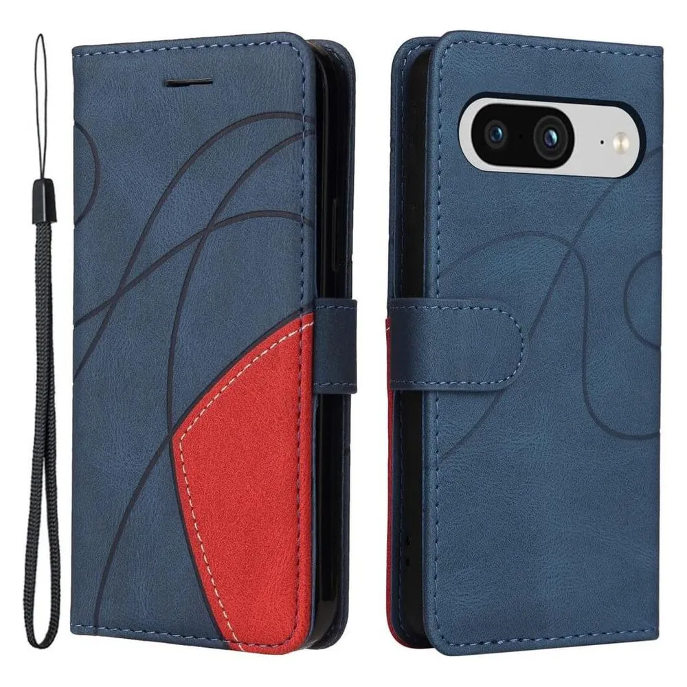 Cover-Discount Google Pixel 8 - Dual-color Etui Hülle blau