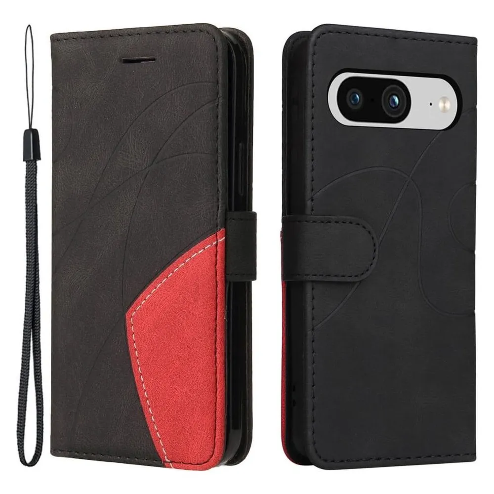 Cover-Discount Google Pixel 8 - Dual-color Etui Hülle schwarz