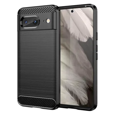 Cover-Discount Google Pixel 8 - Metall Carbon Look Hülle schwarz