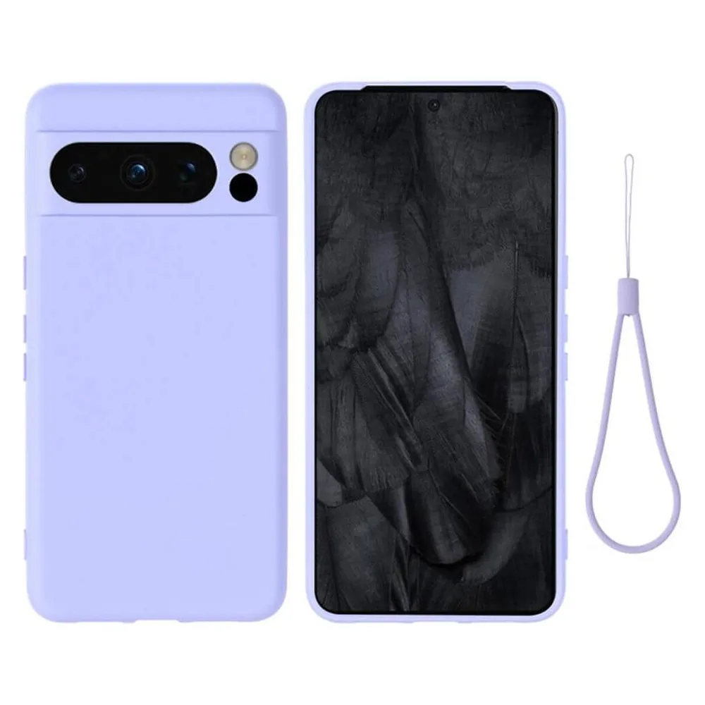 Cover-Discount Google Pixel 8 Pro - Silikon Gummi Hülle violett