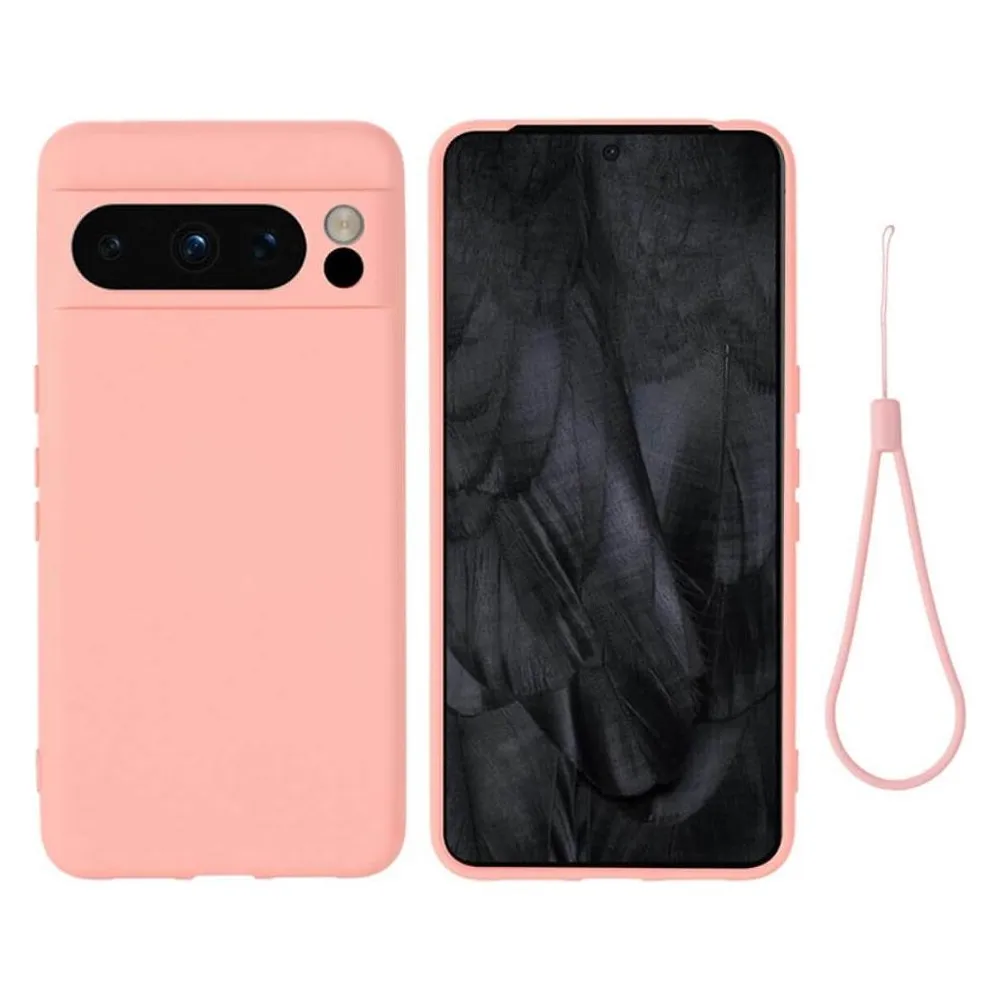 Cover-Discount Google Pixel 8 Pro - Silikon Gummi Hülle rosa