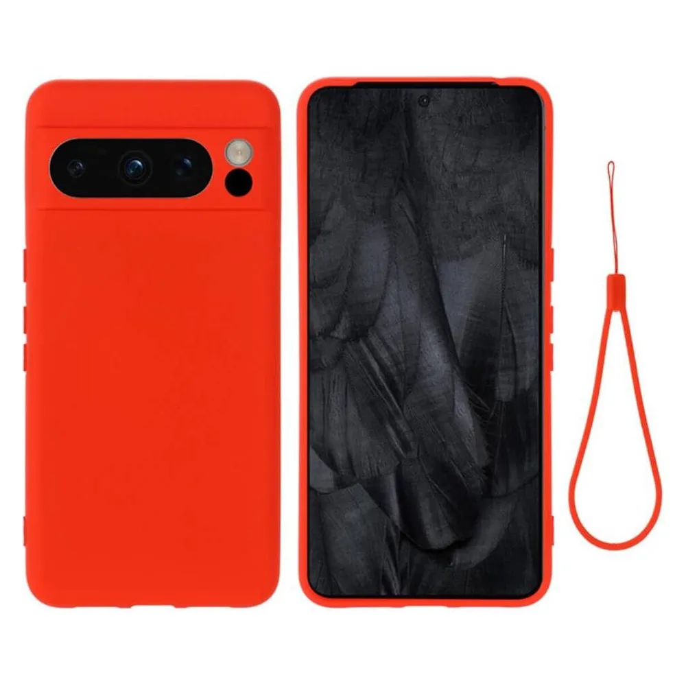 Cover-Discount Google Pixel 8 Pro - Silikon Gummi Hülle rot