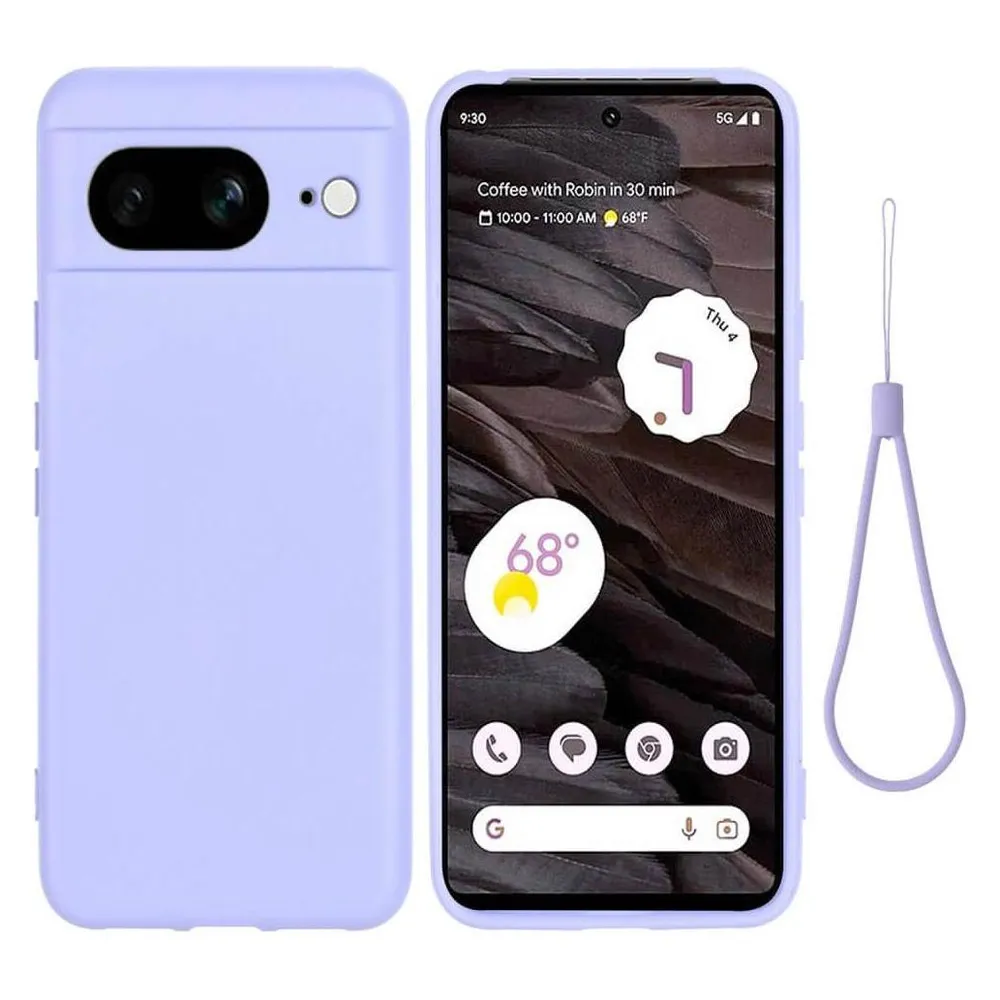 Cover-Discount Google Pixel 8 - Silikon Gummi Hülle violett