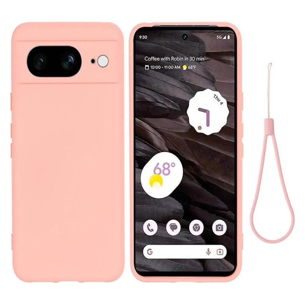 Cover-Discount Google Pixel 8 - Silikon Gummi Hülle rosa