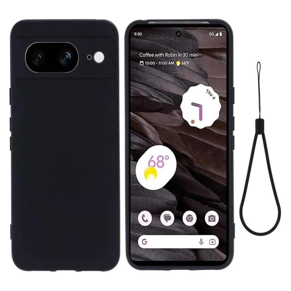 Cover-Discount Google Pixel 8 - Silikon Gummi Hülle schwarz