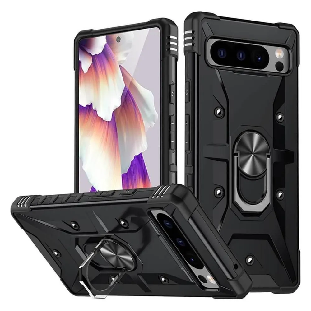 Cover-Discount Google Pixel 8 Pro - Armor Case mit Kickstand schwarz