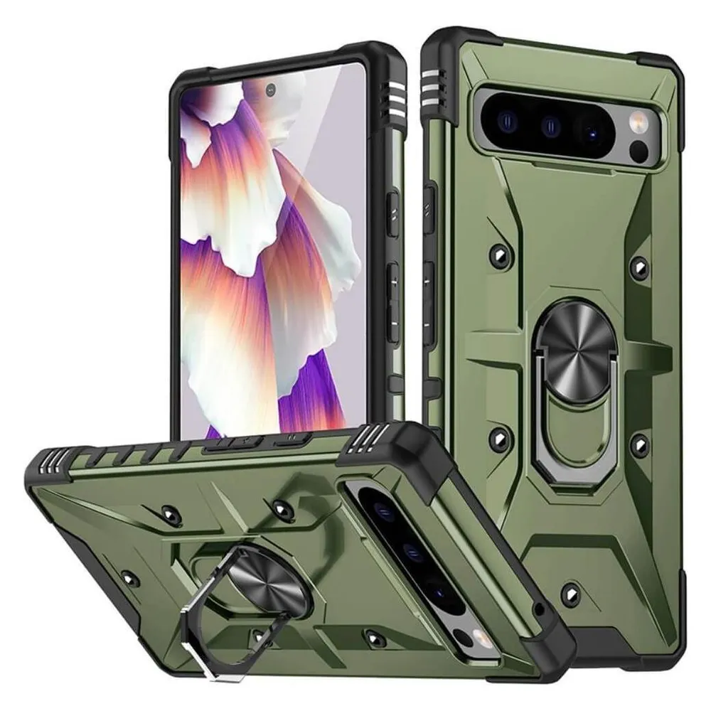 Cover-Discount Google Pixel 8 Pro - Armor Case mit Kickstand grün