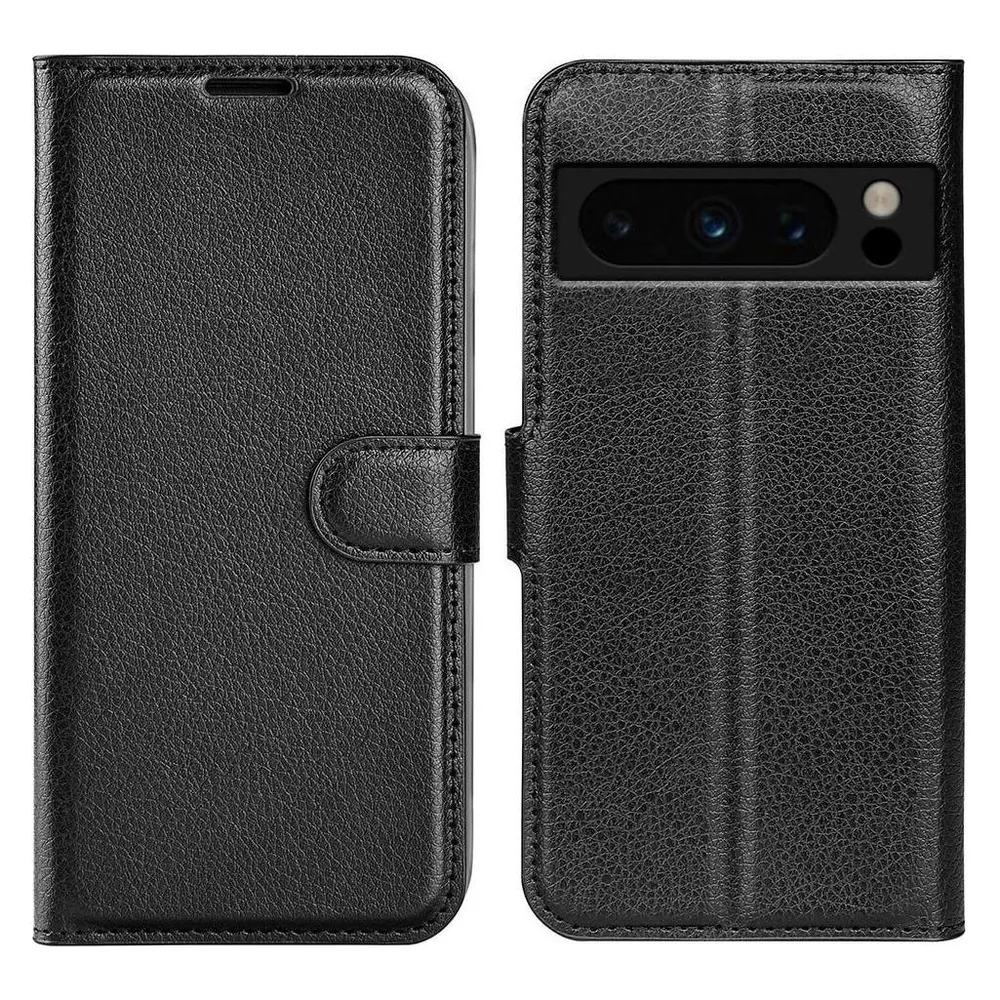 Cover-Discount Google Pixel 8 Pro - Leder Etui Hülle schwarz
