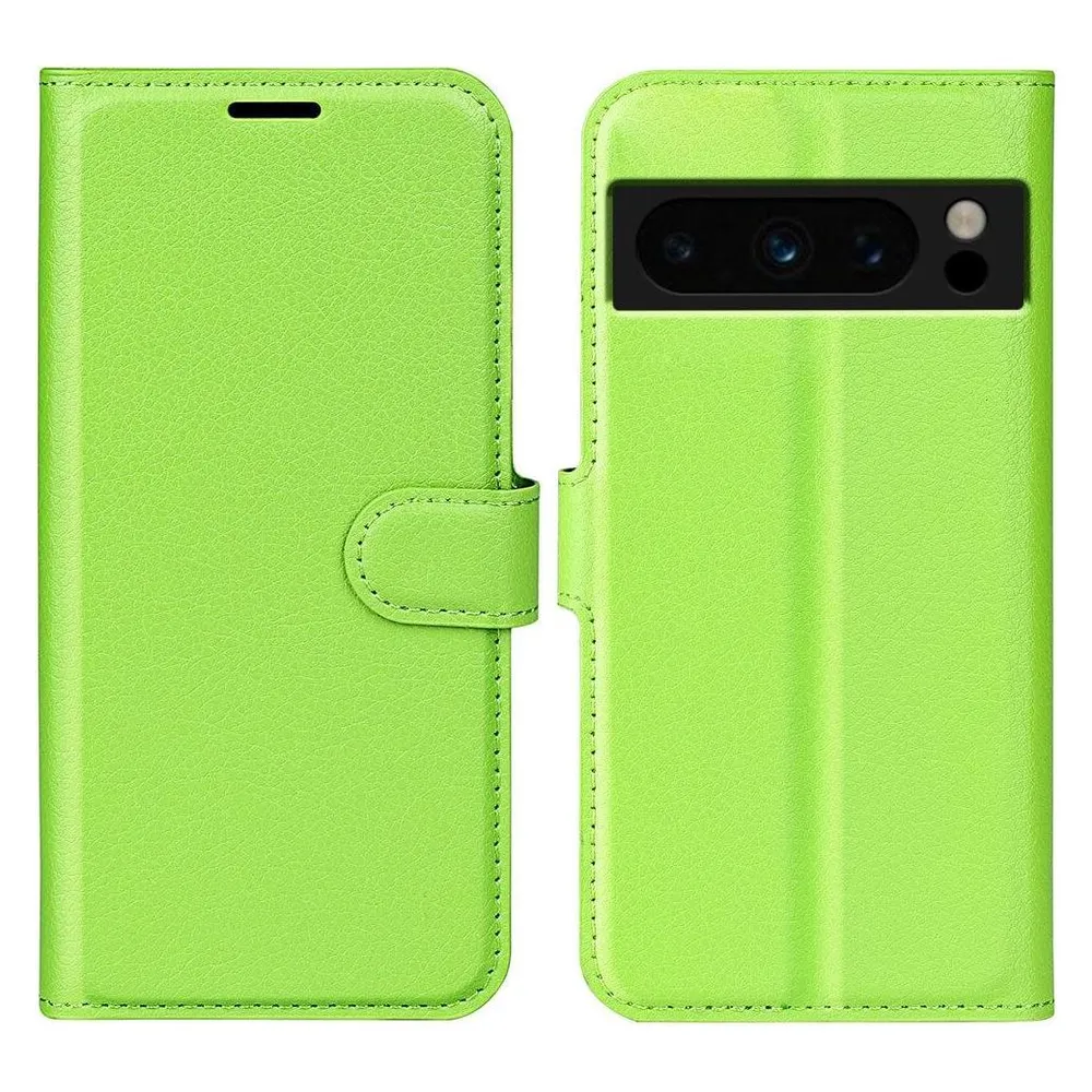 Cover-Discount Google Pixel 8 Pro - Leder Etui Hülle grün