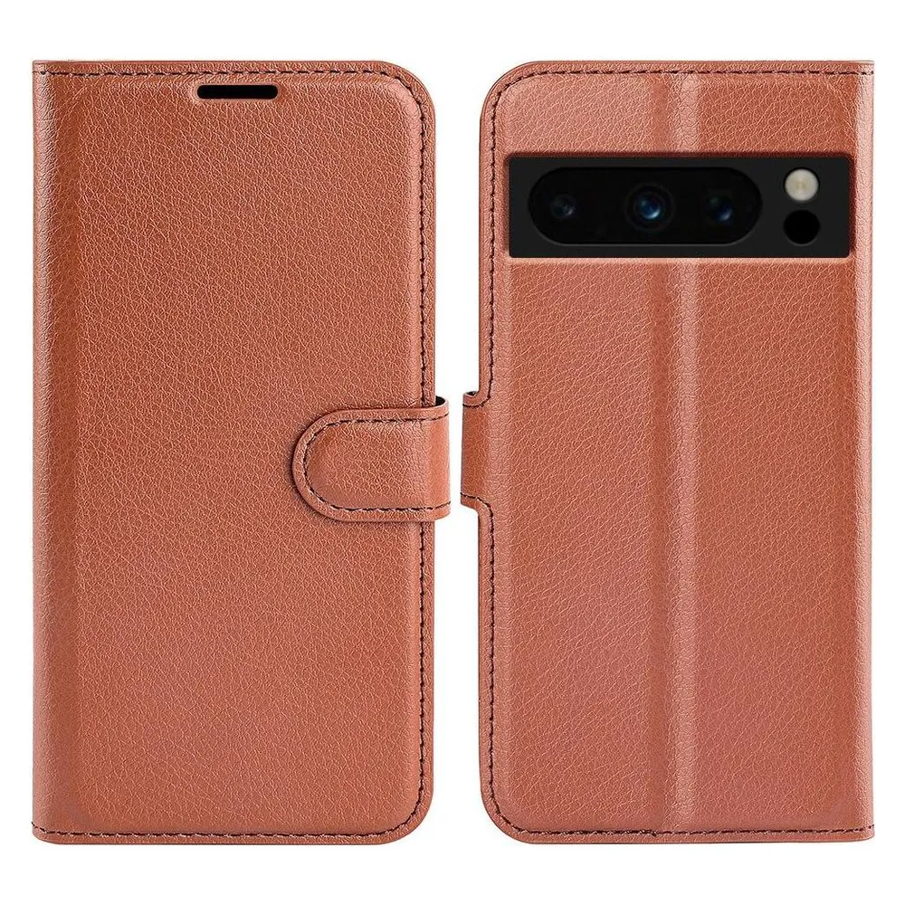 Cover-Discount Google Pixel 8 Pro - Leder Etui Hülle braun