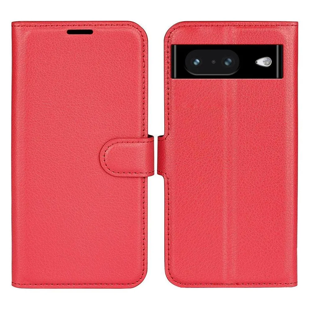 Cover-Discount Google Pixel 8 - Leder Etui Hülle rot