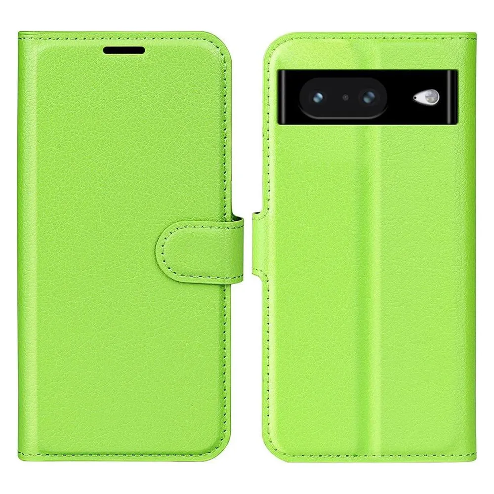 Cover-Discount Google Pixel 8 - Leder Etui Hülle grün