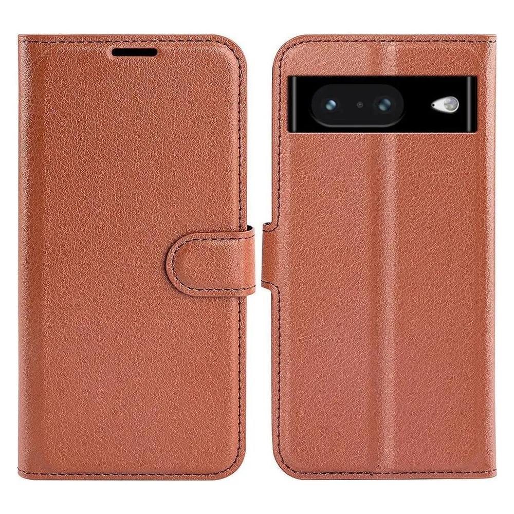 Cover-Discount Google Pixel 8 - Leder Etui Hülle braun