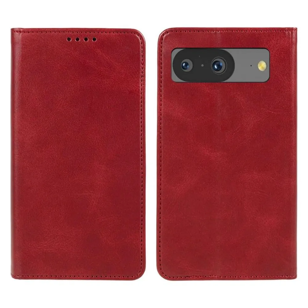 Cover-Discount Google Pixel 8 - Stand Flip Case Hülle rot