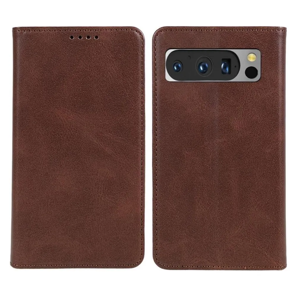Cover-Discount Google Pixel 8 Pro - Stand Flip Case Hülle braun