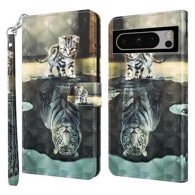 Cover-Discount Google Pixel 8 - Etui Glitzer Effekt Katze