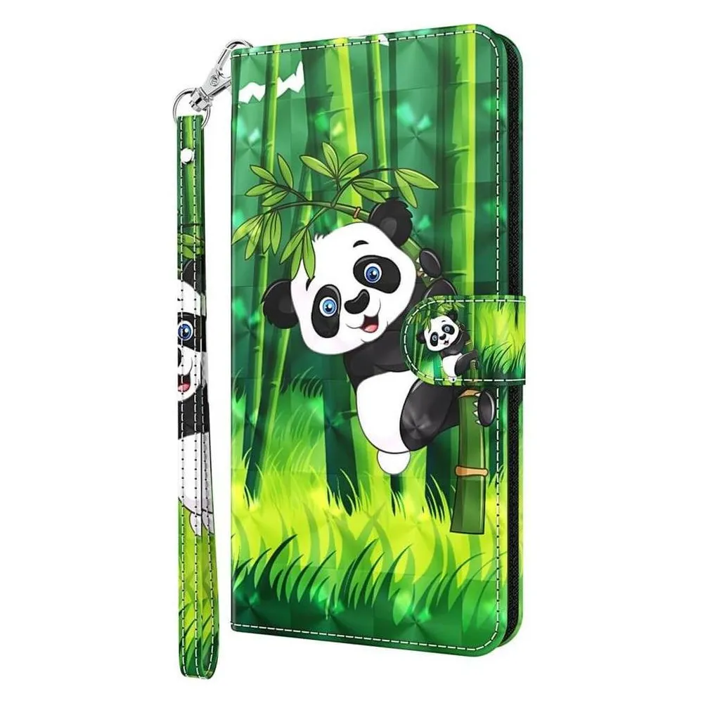 Cover-Discount Google Pixel 8 Pro - Etui Glitzer Effekt Panda