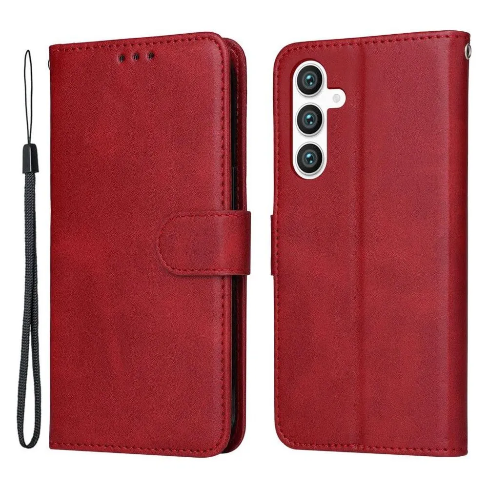 Cover-Discount Galaxy S23 FE - Premium Handyhülle Etui rot