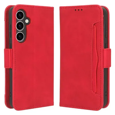Cover-Discount Galaxy S23 FE - Etui mit vielen Kartenfächer rot