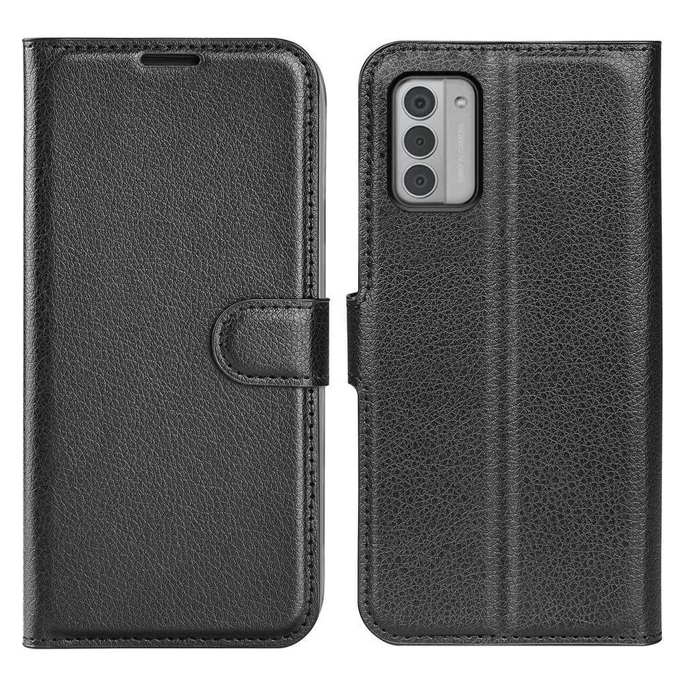 Cover-Discount Nokia G42 - Leder Etui Hülle schwarz