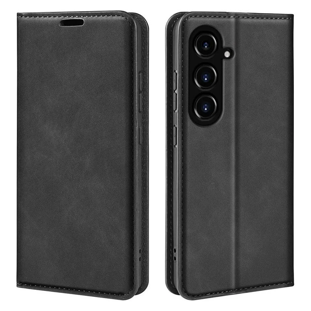 Cover-Discount Galaxy S23 FE - Stand Flip Case Hülle schwarz