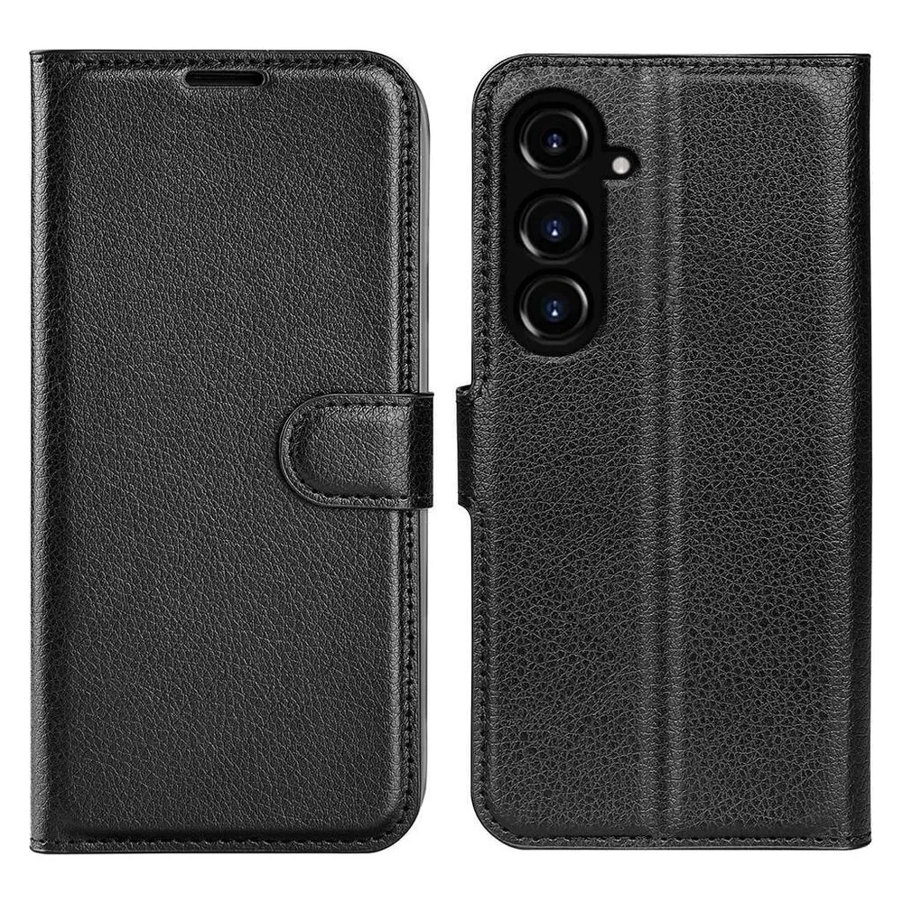 Cover-Discount Galaxy S23 FE - Leder Etui Hülle schwarz