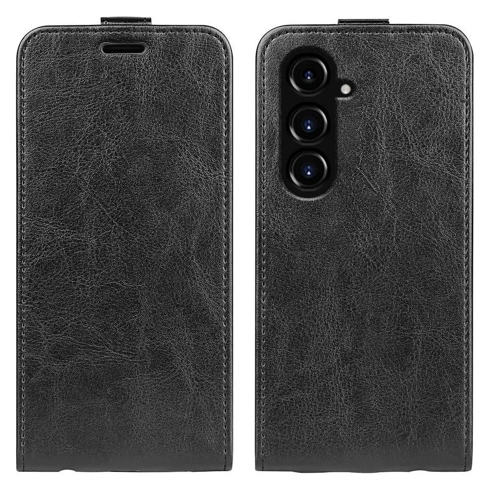 Cover-Discount Galaxy S23 FE - Klassisches Flip Case vertikal schwarz