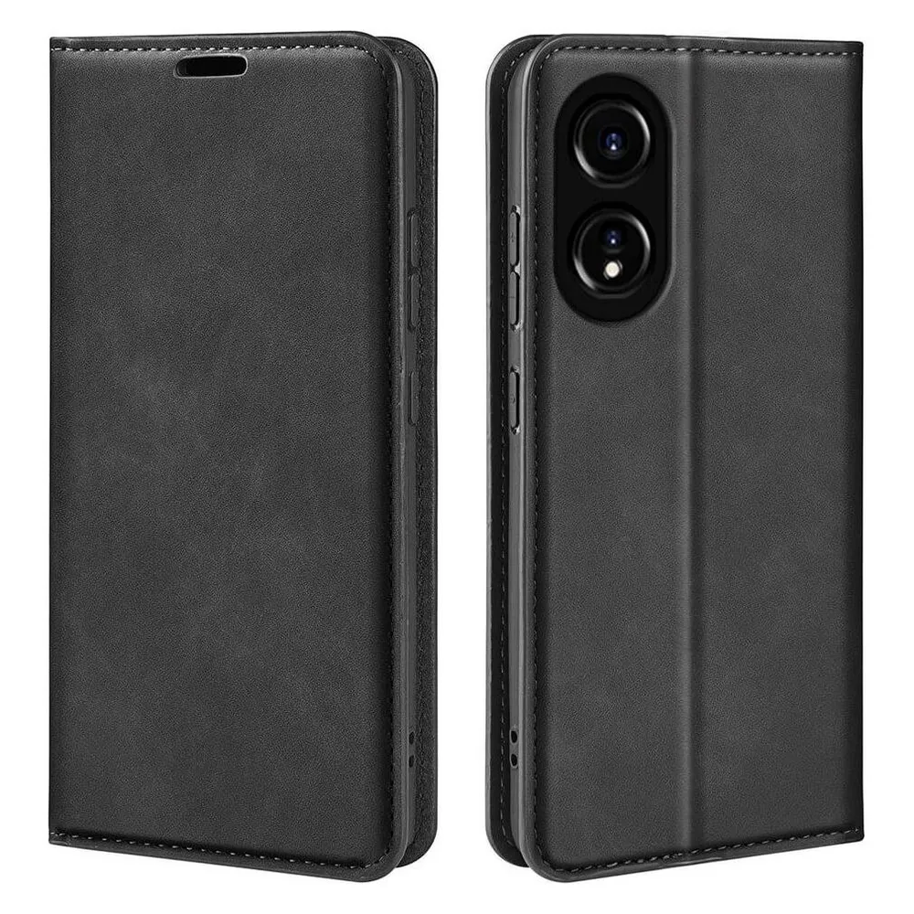 Cover-Discount OPPO A78 4G - Stand Flip Case Hülle schwarz