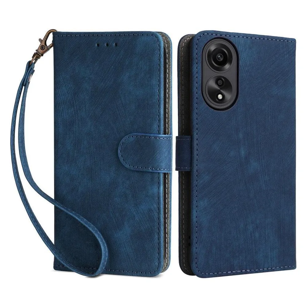 Cover-Discount OPPO A78 4G - Etui mit RFID Blocker dunkelblau