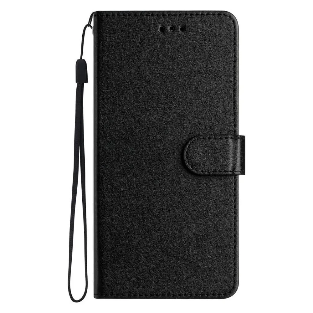 Cover-Discount Galaxy S23 FE - Silk Texture Etui Hülle schwarz