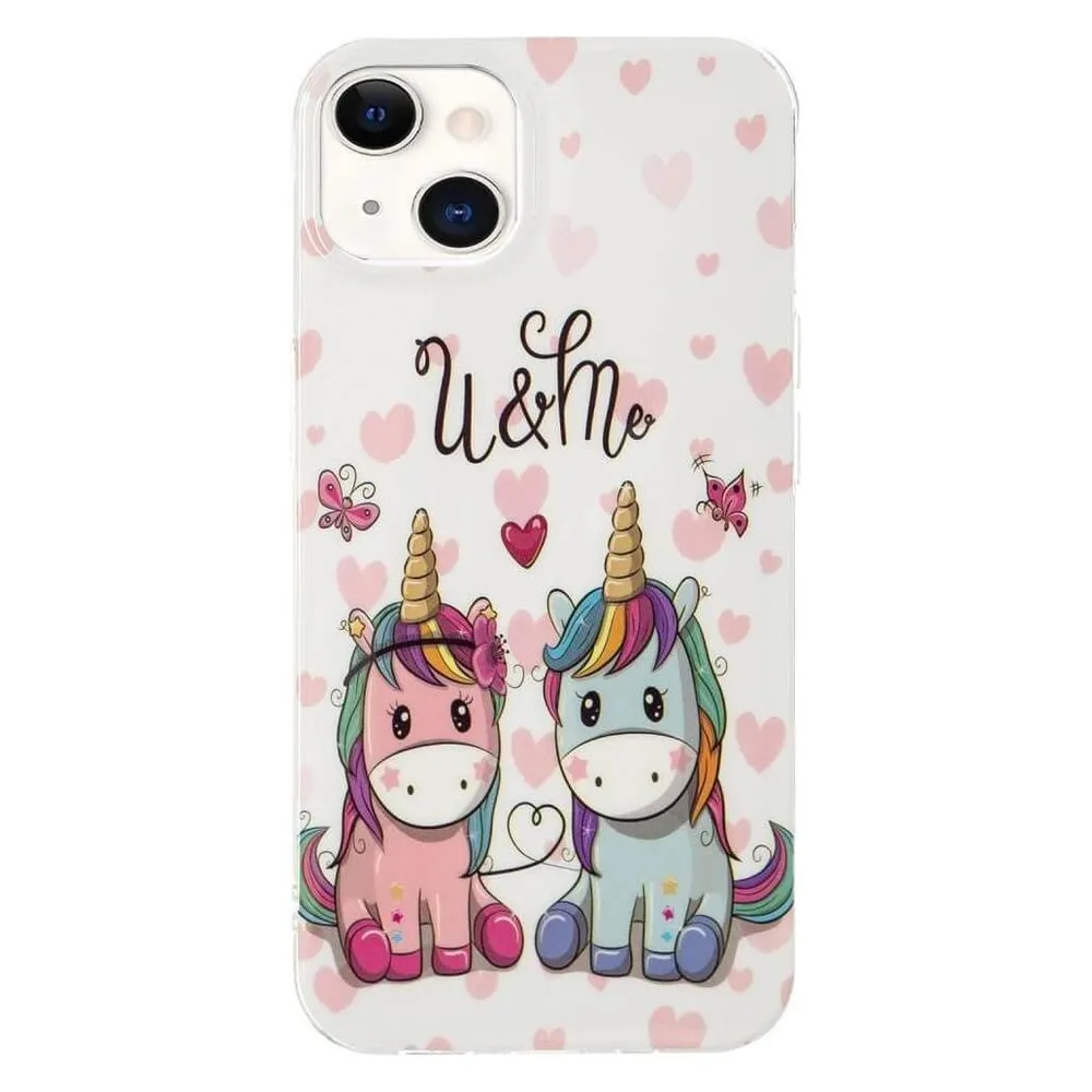 Cover-Discount iPhone 15 Plus - Nachtleuchtende Silikon Hülle Einhorn