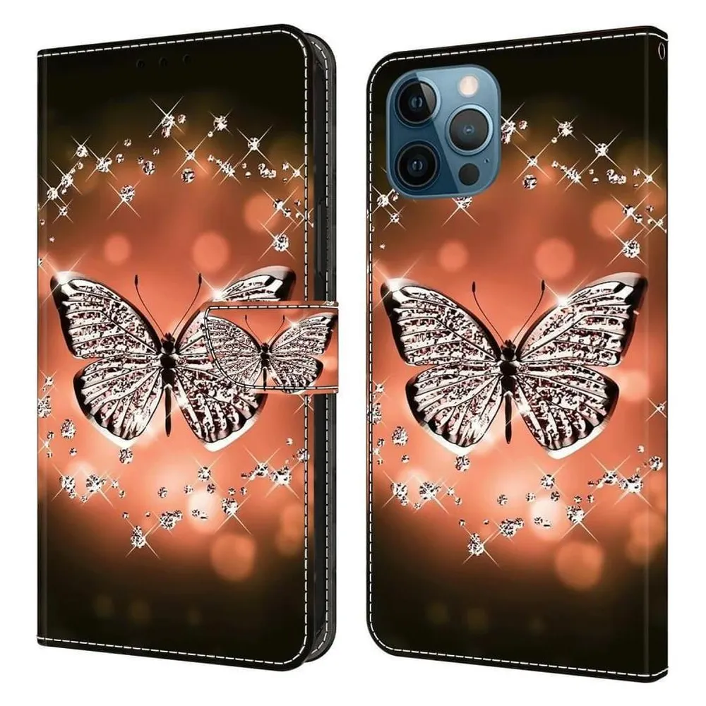 Cover-Discount iPhone 15 Pro Max - 3D-Effekt Hülle Etui Crystal Butterfly