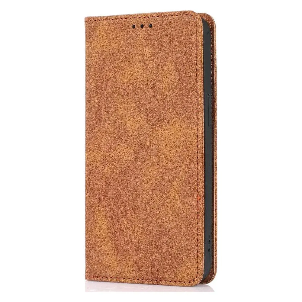 Cover-Discount iPhone 15 - Vintage Flip Case Hülle braun