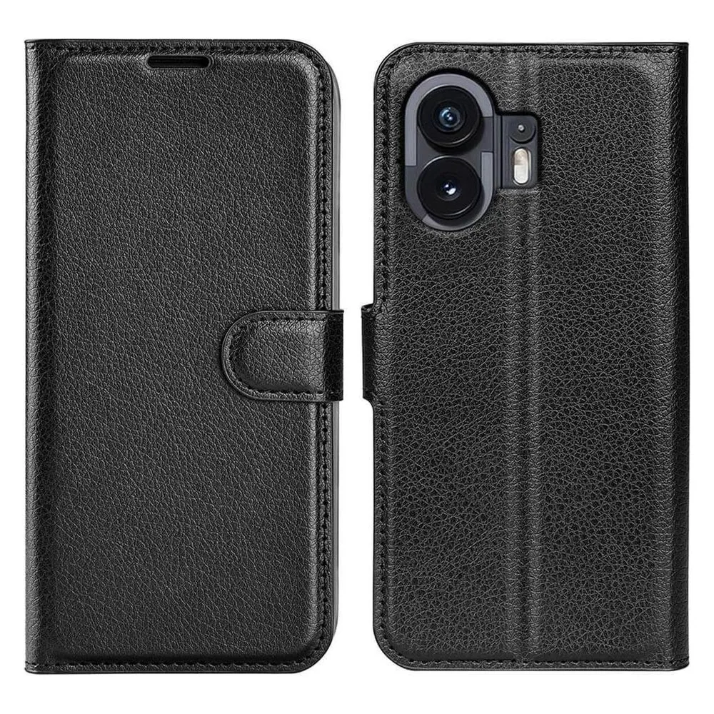 Cover-Discount Nothing Phone (2) - Leder Etui Hülle schwarz (Nothing Phone (2))