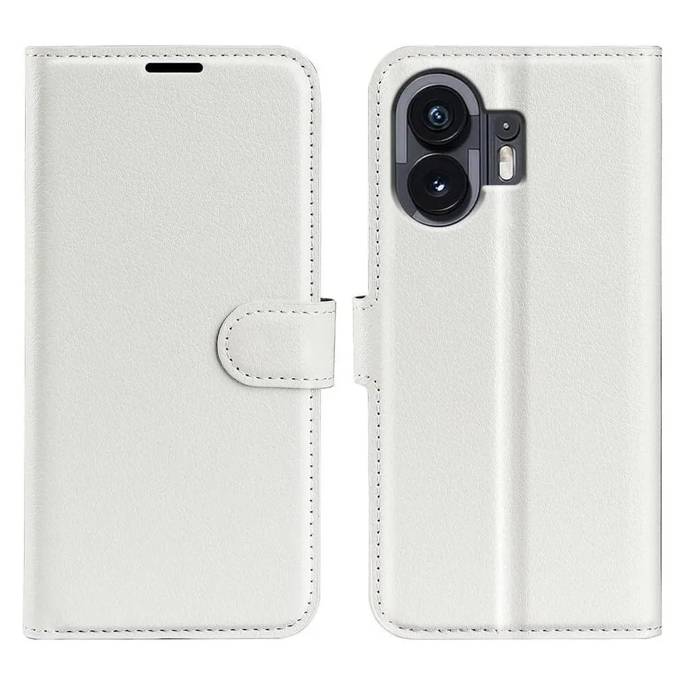 Cover-Discount Nothing Phone (2) - Leder Etui Hülle weiss (Nothing Phone (2))