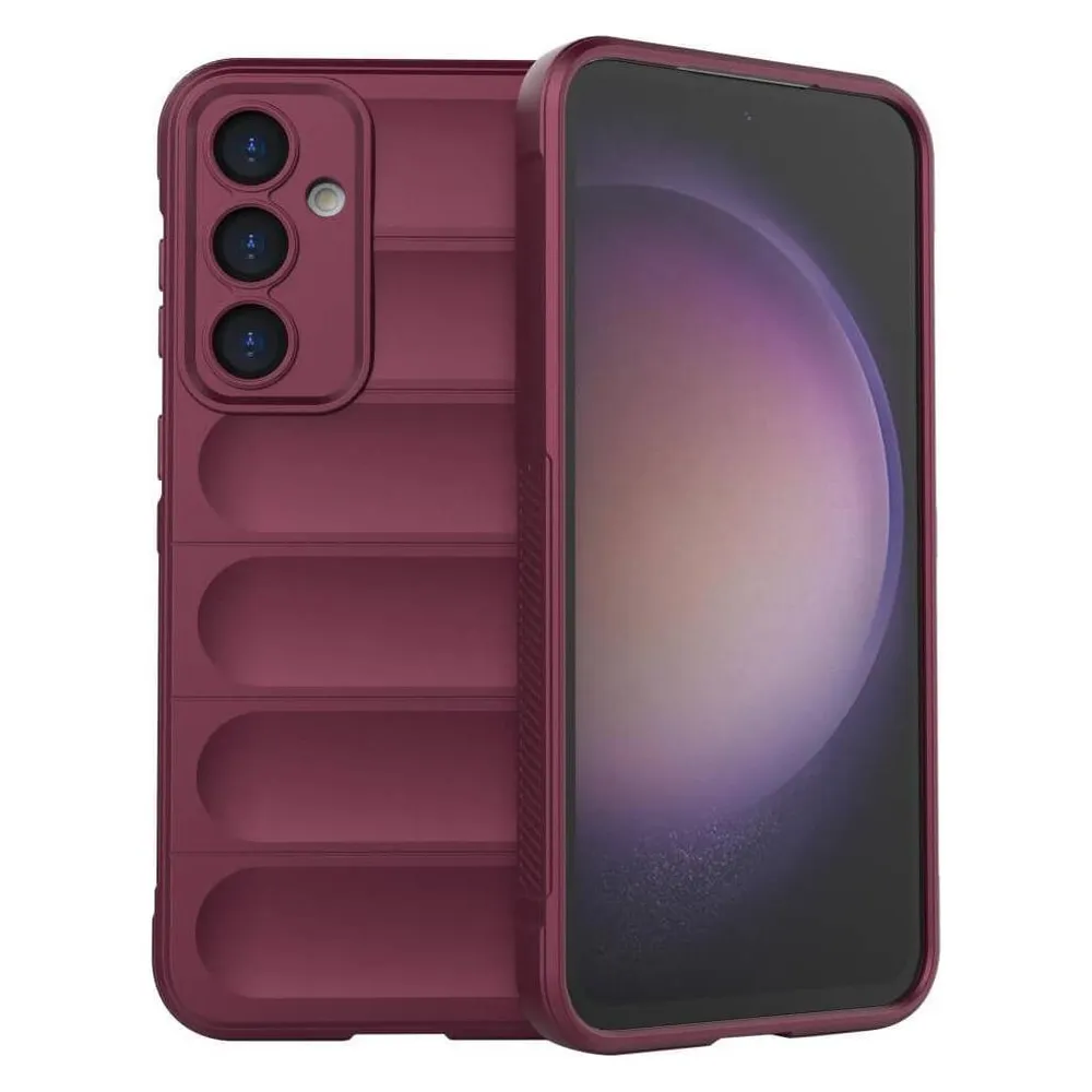 Cover-Discount Galaxy S23 FE - Rugged Protective Cover weinrot