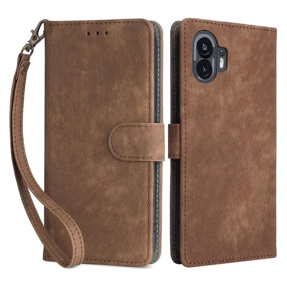 Cover-Discount Nothing Phone (2) - Etui mit RFID Blocker braun (Nothing Phone (2))