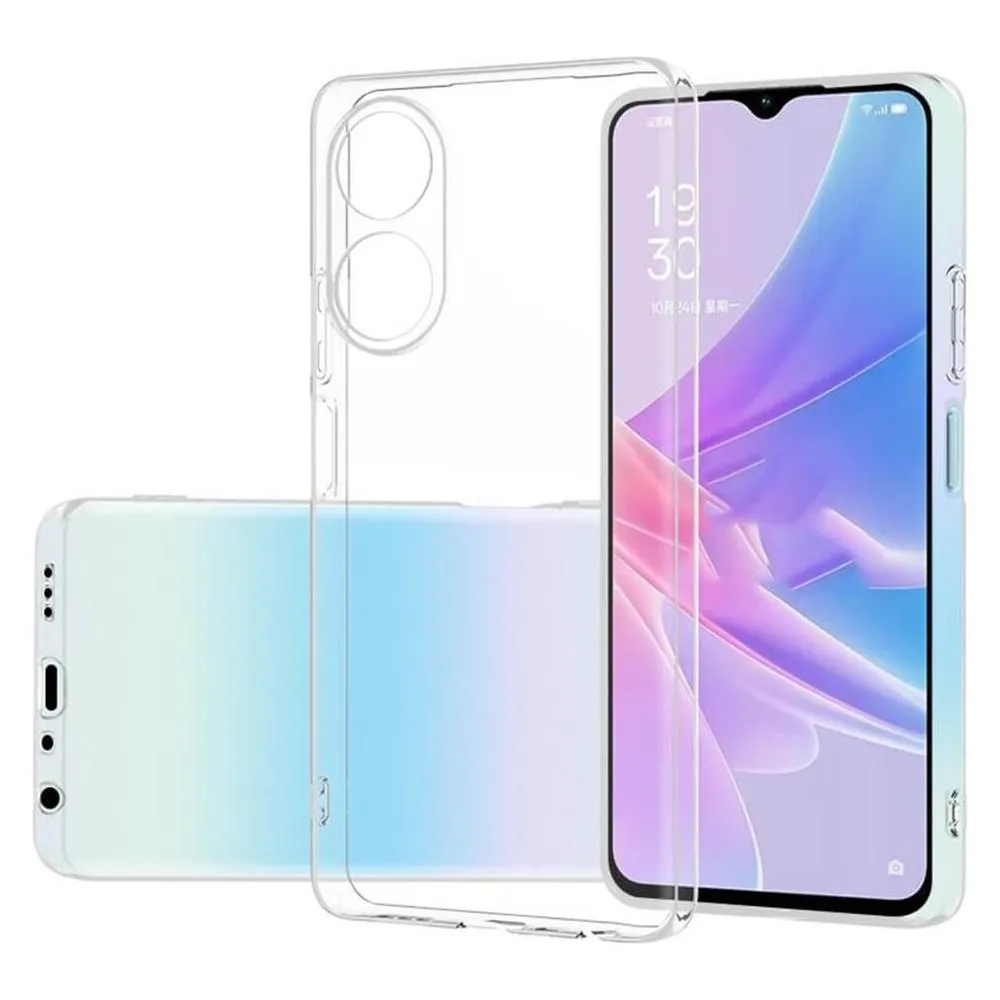 Cover-Discount OPPO A78 4G - Silikon Gummi Case transparent