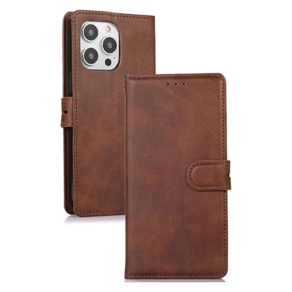 Cover-Discount iPhone 15 Pro Max - Premium Handyhülle Etui braun